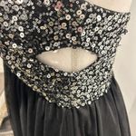 Blondie Nites Strapless Cutout Sequin Cocktail Dress Photo 2