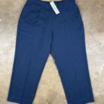Alfred Dunner Pants Women’s 16W Navy Blue Classic Fit Pull Photo 0