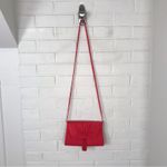 La Regale Vintage  Red Satin Crossbody Tassel Bag Photo 13