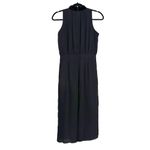 Kate Spade Black Velvet Trim Neck Tie Sleeveless Wide Leg Jumpsuit 4 Photo 5
