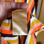 Scotch & Soda  Chevron Stripe Tank Top Size S Yellow Orange White Maroon Photo 4