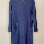 Max Studio Women’s Long Sleeve Midi Casual Dress Denim Blue Size Small NWT Photo 0