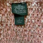 Wild Fable Pink Floral Textured Corset Cropped Tank Top size Large Photo 4