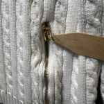 Ralph Lauren Lauren  White Cable Knit Full‎ Zip Cardigan Jacket Cotton Logo Photo 2