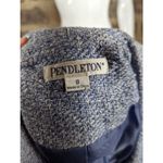 Pendleton  Blazer Woman's 8 Blue Silk Blend Lined Career Retro‎ Office Career Photo 10