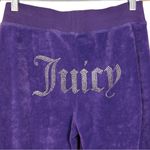 Juicy Couture x Ganni Purple Velour Straight Leg Sweatpants S Y2K Photo 8