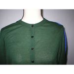 NWT Womens Worth New York Designer Green Purple Green S Cardigan Sweater Silk Photo 4