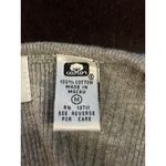 Bravo Tank Top Womens Medium Gray Ribbed Cropped 100% Cotton Shirt Casual Photo 5