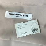 Amanda Uprichard Tan Short Sleeve Snap Front Shirt Dress M Photo 3