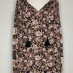 Billabong  Boho Gypset Floral Tassel V-neck Mini Dress Photo 0