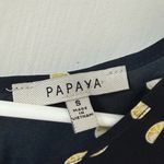 Papaya  Navy Blouse with Yellow Pattern Photo 4