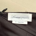 Lovers + Friends Lovers‎ and Friends Black Cordoba Maxi Dress Leg Slit Lace Trim, Size XS Photo 4