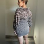 ACOA Puff Sleeve Mini Dress NEW Stretch Earth Tones Party Multiple Photo 5