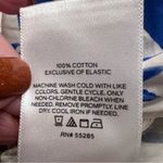 EXPRESS  Floral Square Neck Puff Sleeve‎ Peplum Top Blouse Blue Yellow Size Large Photo 13