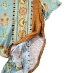 Anthropologie Postage Stamp XS‎ Short Sleeve Cotton Shirt Boho Floral Photo 1