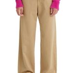 Levi's  Baggy Trouser Pants Khaki Tan Twill Loose Y2K Trousers Women's Size 23x31 Photo 0
