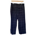 Madewell  Slim Emmett Wide Leg Crop Windowpane Pants Sz 29 Photo 4