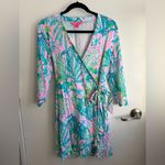 Lilly Pulitzer Jessalynne Wrap Romper small coastal preppy boho resort luxury Photo 1