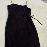 Blue Blush Elegant Black Spaghetti Strap Dress Photo 0
