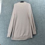 Duluth Trading Sweater Womens Medium Pink Tunic Mock Neck Waffle Knit Hi Photo 1