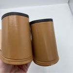 J.Crew  Evelyn double-strap heels in leather size 8 in sand castle tan‎ neutral Photo 3