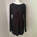 Free People We the Free () black oversize henley top size S Photo 4
