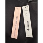 AQUA  Sleeveless Knit Top Mock Neck Fitted Black Tank Top Size M Photo 4