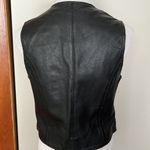 Oakwood Vintage Leather Zip Vest Black Size M Photo 3