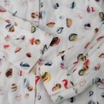Anthropologie  Conversation Women's Button Down Shirt with Marble Print Size 4 Photo 8