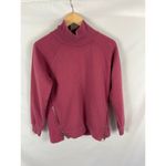 Athleta  Cozy Karma Side Zip Funnel Neck Sweatshirt Pink Size Small Photo 4