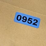 Vintage blue confetti round button earrings. Blue Photo 6