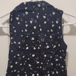 Atmosphere NWOT  Primark Limited Blue White Heart Collar Tank Blouse Size 0 Photo 2
