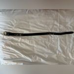 Tory Leather Black Gold Horsebit Equestrian Waist Belt Size 24 Photo 3