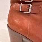 J.Crew J.‎ Crew Brown Leather Dean Ankle Double Buckle Boots Women's Size 8 07045 Photo 3