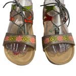 L'ATISTE Spring Step L'Artiste 38 (7.5- 8 )Loma Lace Up Cork Wedge Sandals Photo 6