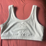 Alo Yoga  Cream Ribbed Sports Bra XL Photo 0
