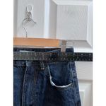 ZARA Dark Rinse Size 2 Mom Jeans 24.5 Inch Inseam Frayed Hem Photo 5