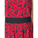 Adelyn Rae  Dress Women XS Red Floral Tiered Ruffle Isabel Midi Boho Party Summer Photo 10