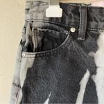 Revice Denim Revice 24 bleach black acid wash tie dye goth striped abstract edgy high waist Photo 3