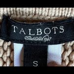 Talbots  Beige Cardigan with Tortoise Buttons Small Photo 2