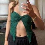 SheIn Green Strapless Women's Top Photo 0