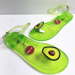 Katy Perry Sandals Womens Size 7 Green Avocado Ankle Strap Jelly Shoes Brand NEW Photo 0