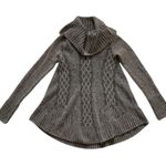 Ruby Moon Anthropologie  Sweater Cowl Swing Gray Fuzzy Soft Sweater Size Small Photo 2