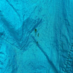 Adolfo Vintage 80s Windbreaker Colorblock Blue Pink White Full Zip Jacket Medium Photo 4