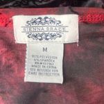 Sienna Grace Velvet Burnout Asymmetric Womens Top Sz M Y2K Holiday Goth Artsy Red Size M Photo 9