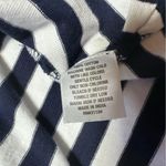 Crown & Ivy Navy Blue White Ruffle Neck Cotton Long Sleeve XL Photo 5