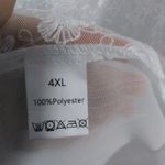 White Bridal Chic Elegant White Sheer Embroidered Kimono Cover Up Size OS Photo 2