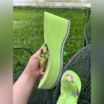 Skechers Green Floral Flip Flops with Pink and Purple Details Photo 6