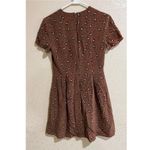 Slate + Willow  Rust Brown Silk Leopard Print Dress Photo 5