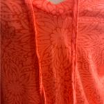 Balance Collection  floral Coral Hooded Top size 2x Photo 2